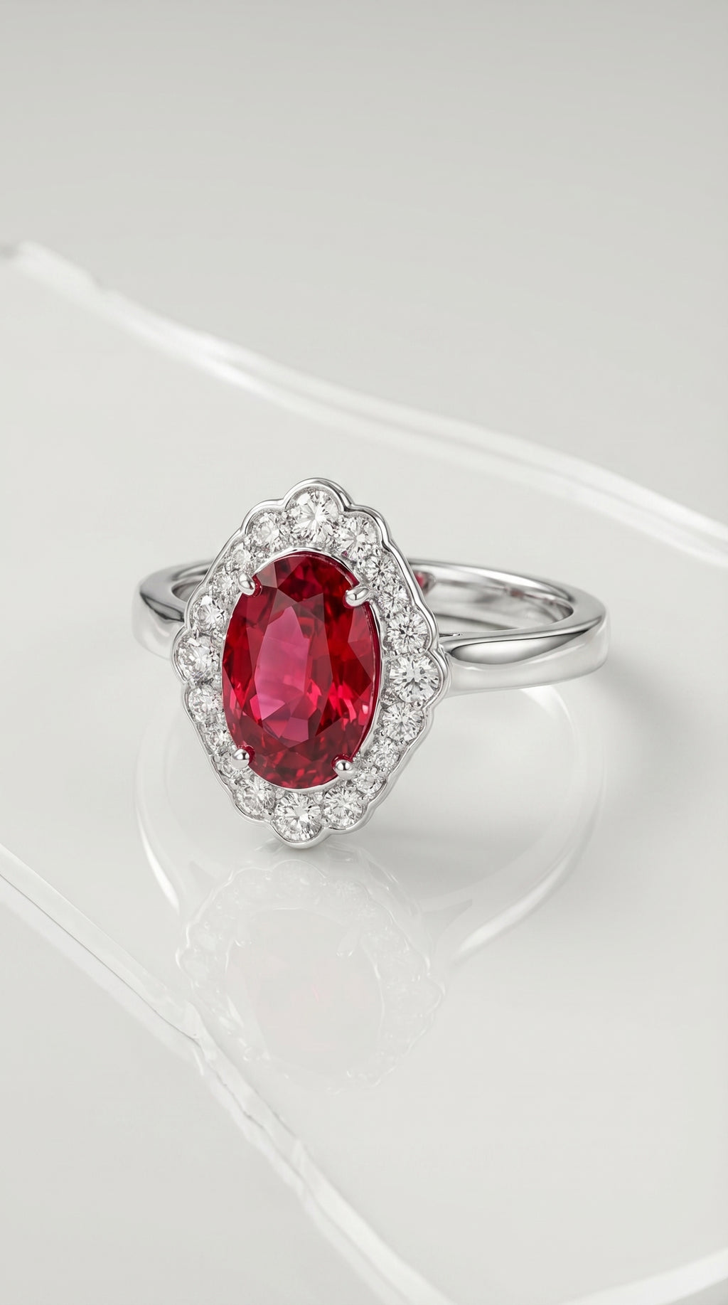 Oval Pink Tourmaline & Diamond Ring — Levendi Jewellers