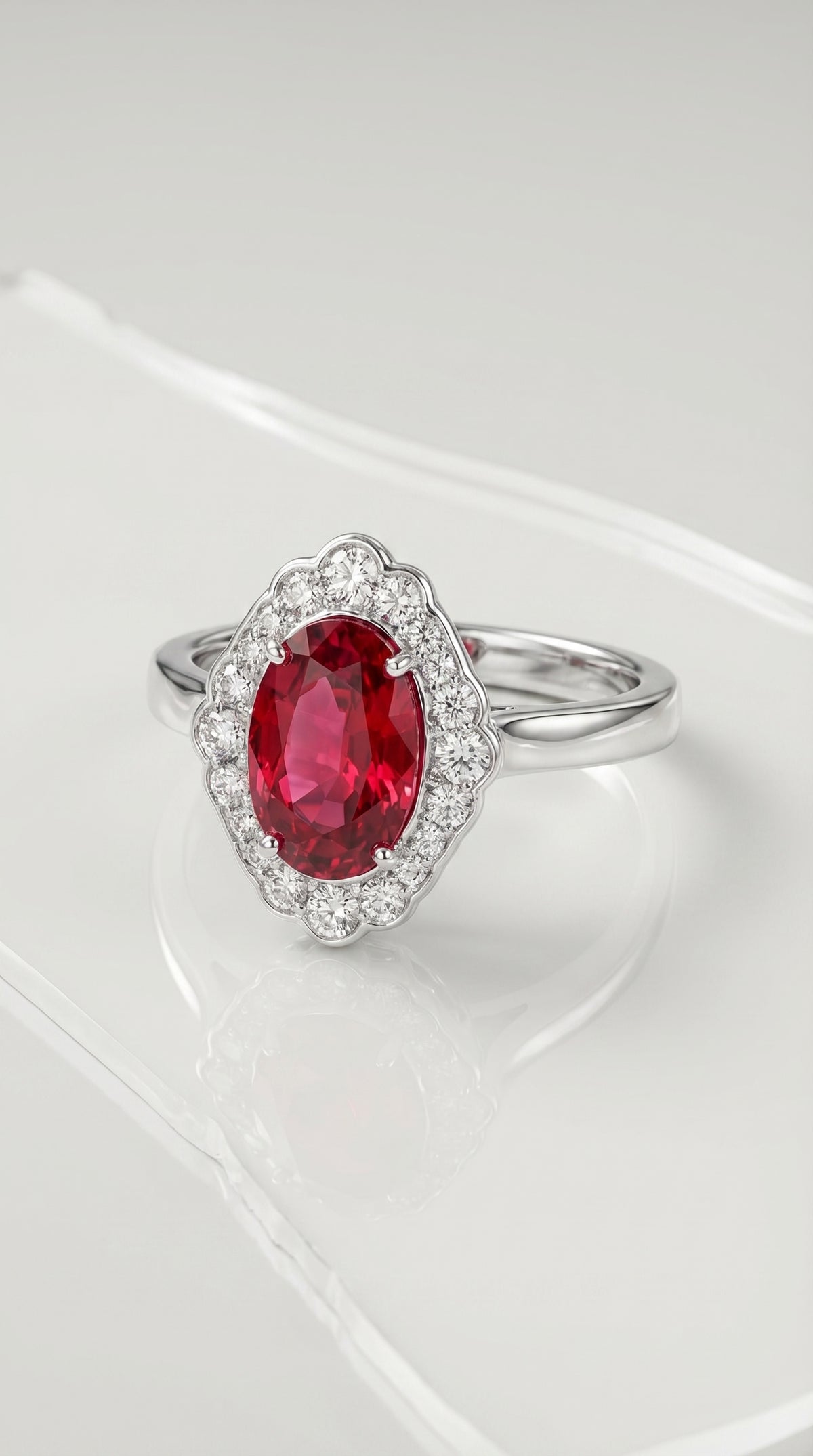 Oval Pink Tourmaline & Diamond Ring — Levendi Jewellers