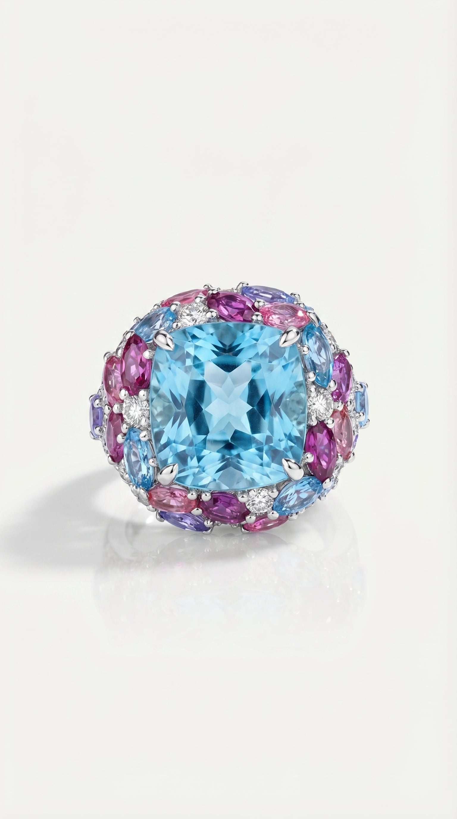 Neptune's Garden - Sky Blue Topaz Ring