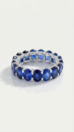 Sapphire & Diamond Bespoke Ring — Levendi Jewellers