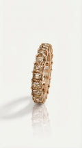 Champagne Diamond Eternity Ring