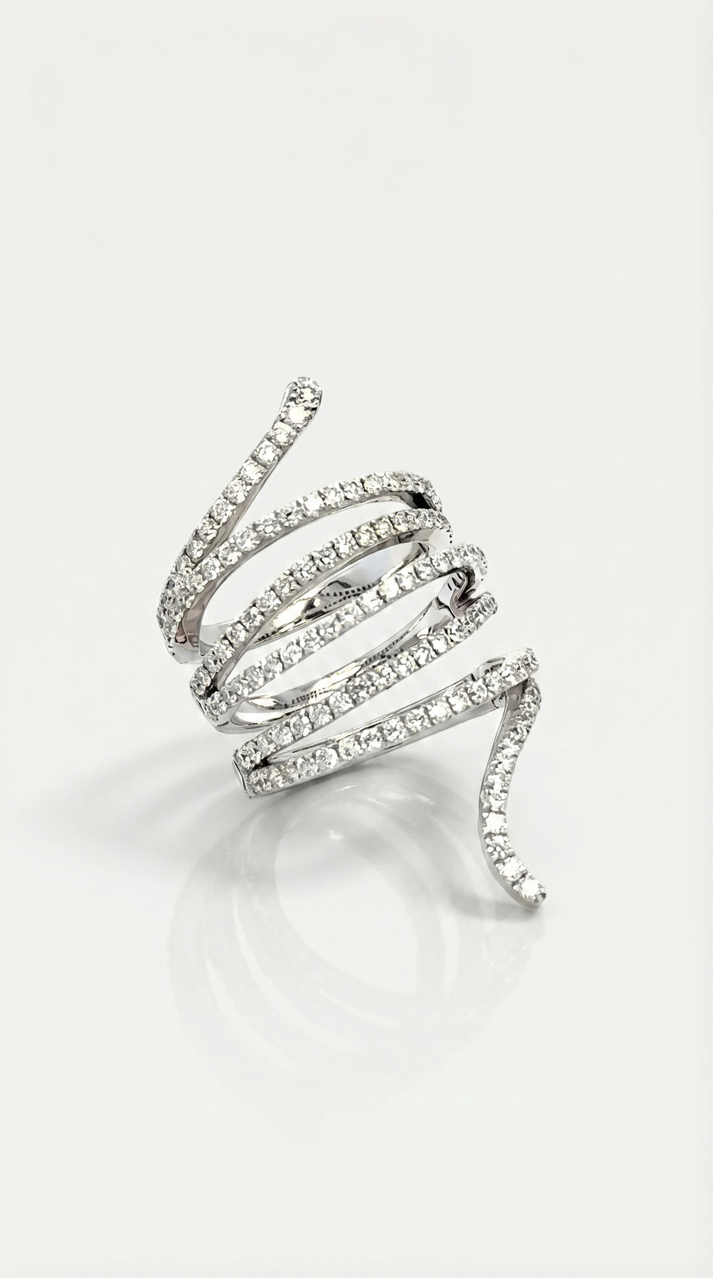 Serpentine Diamond Ring — Levendi Jewellers