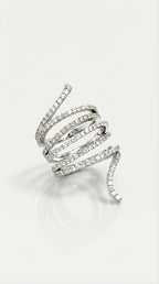 Serpentine Diamond Ring — Levendi Jewellers