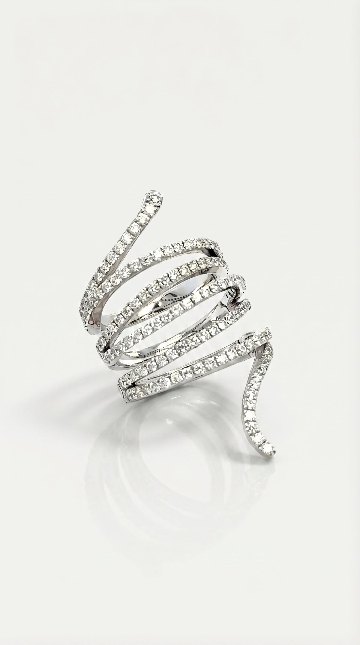 Serpentine Diamond Ring — Levendi Jewellers
