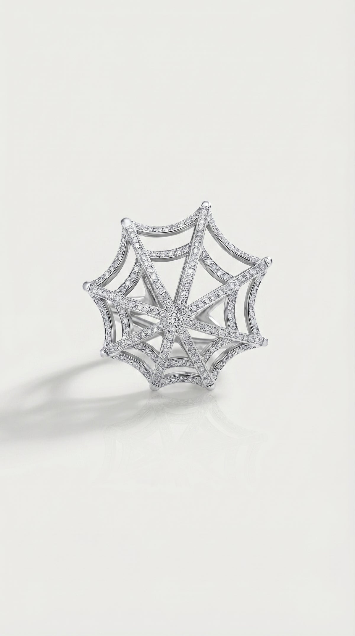Arachnea Aurea - Web of Love Diamond Ring — Levendi Jewellers