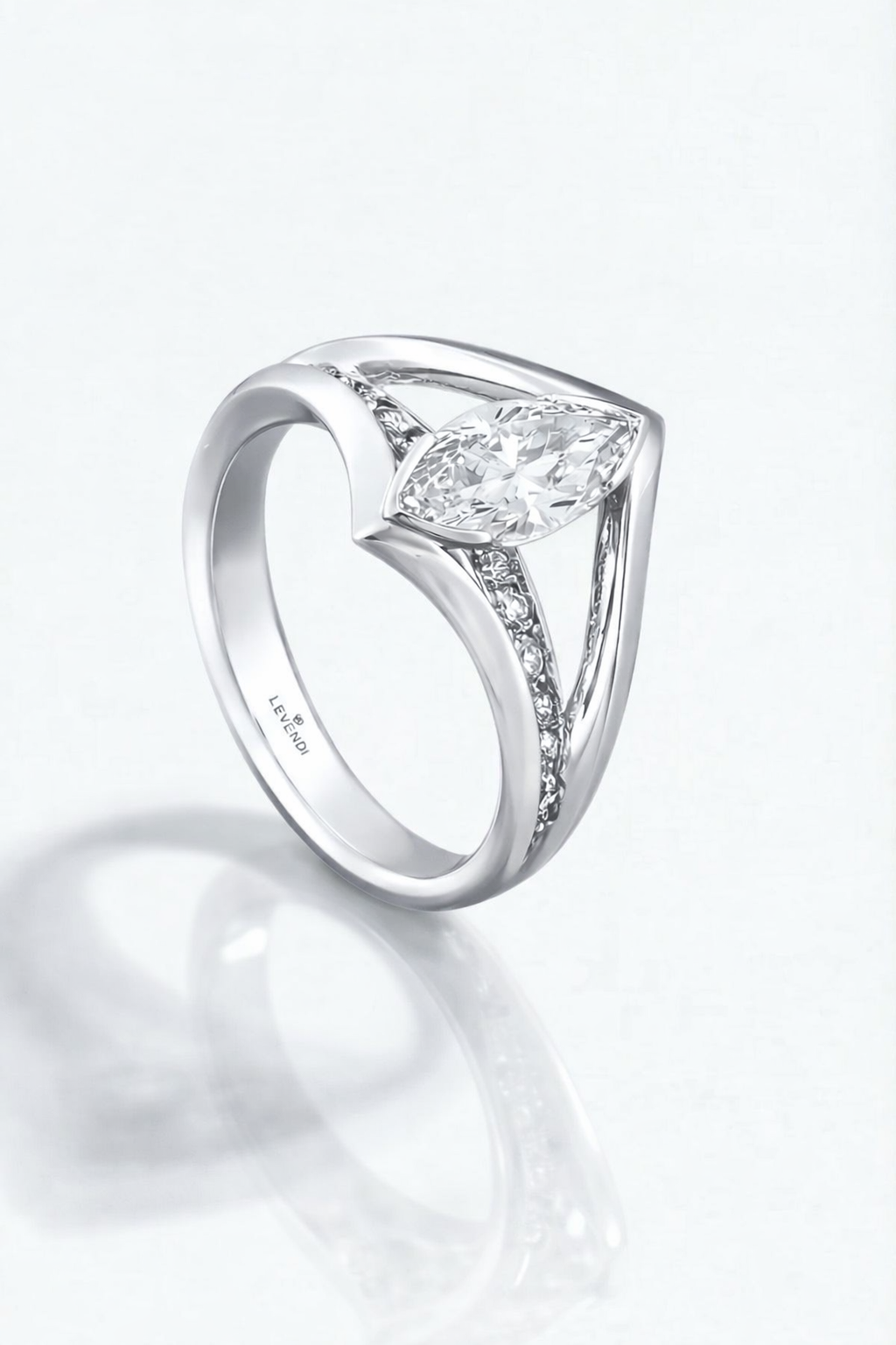 The Ellipse Marquise Diamond Ring — Levendi Jewellers