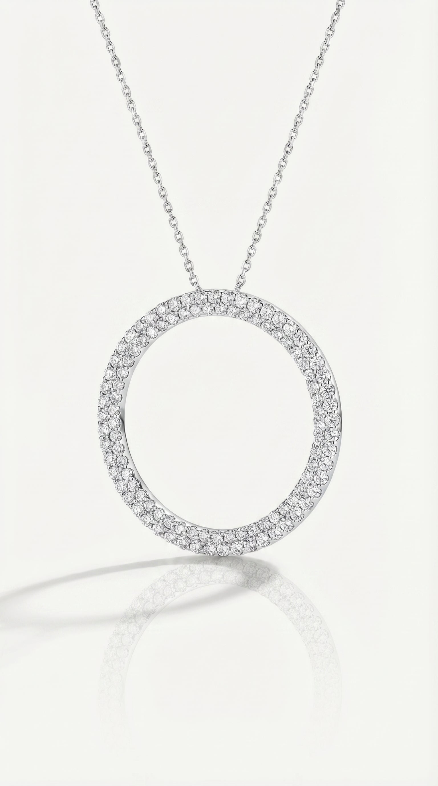 Diamond Eternity Circle Pendant
