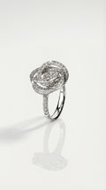 Swirl Diamonds Ring