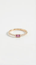 Rainbow Gemstone Pink Tourmaline Petite Ring