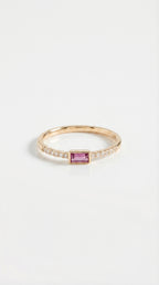 Rainbow Gemstone Pink Tourmaline Petite Ring — Levendi Jewellers