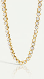 Pure Line - Tennis Necklace Bezel Set — Levendi Jewellers
