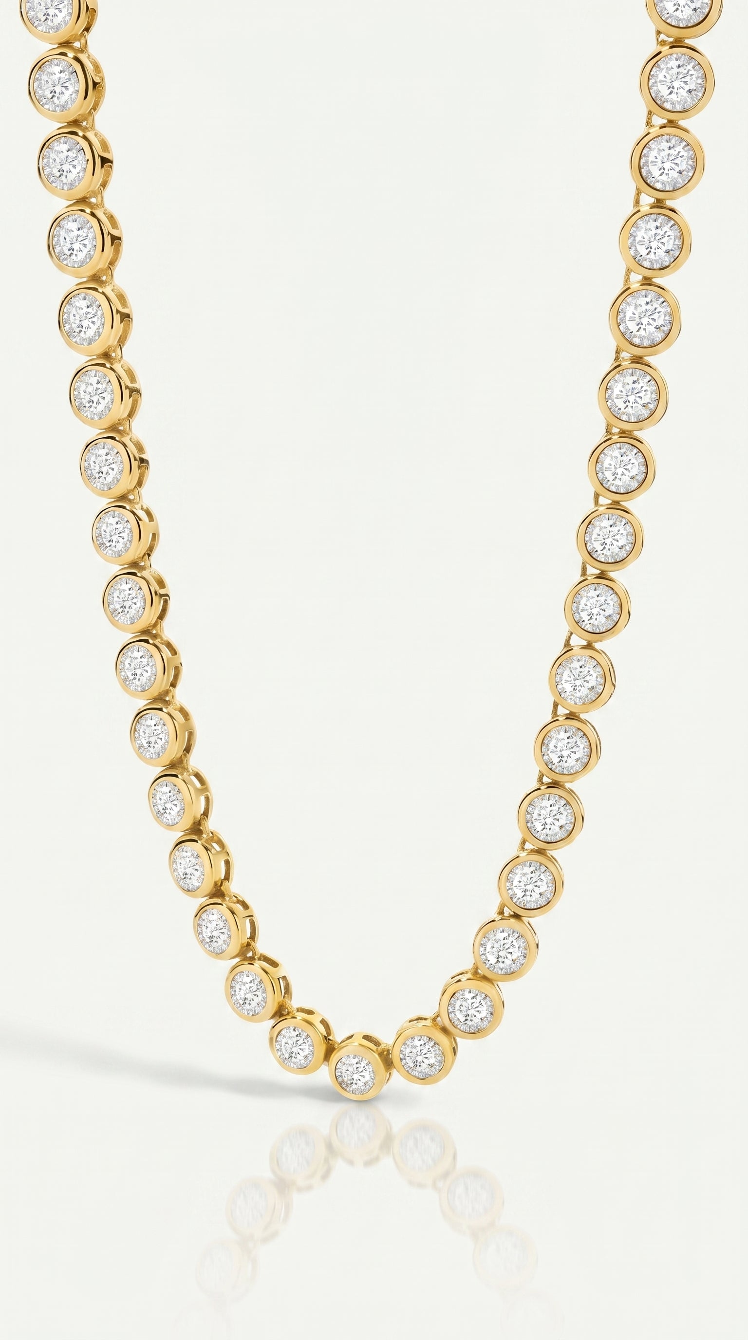 Pure Line - Tennis Necklace Bezel Set