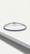 Classic Levendi 4 Claws Sapphires Tennis Bracelet