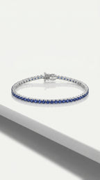 Classic Levendi 4 Claws Sapphires Tennis Bracelet — Levendi Jewellers