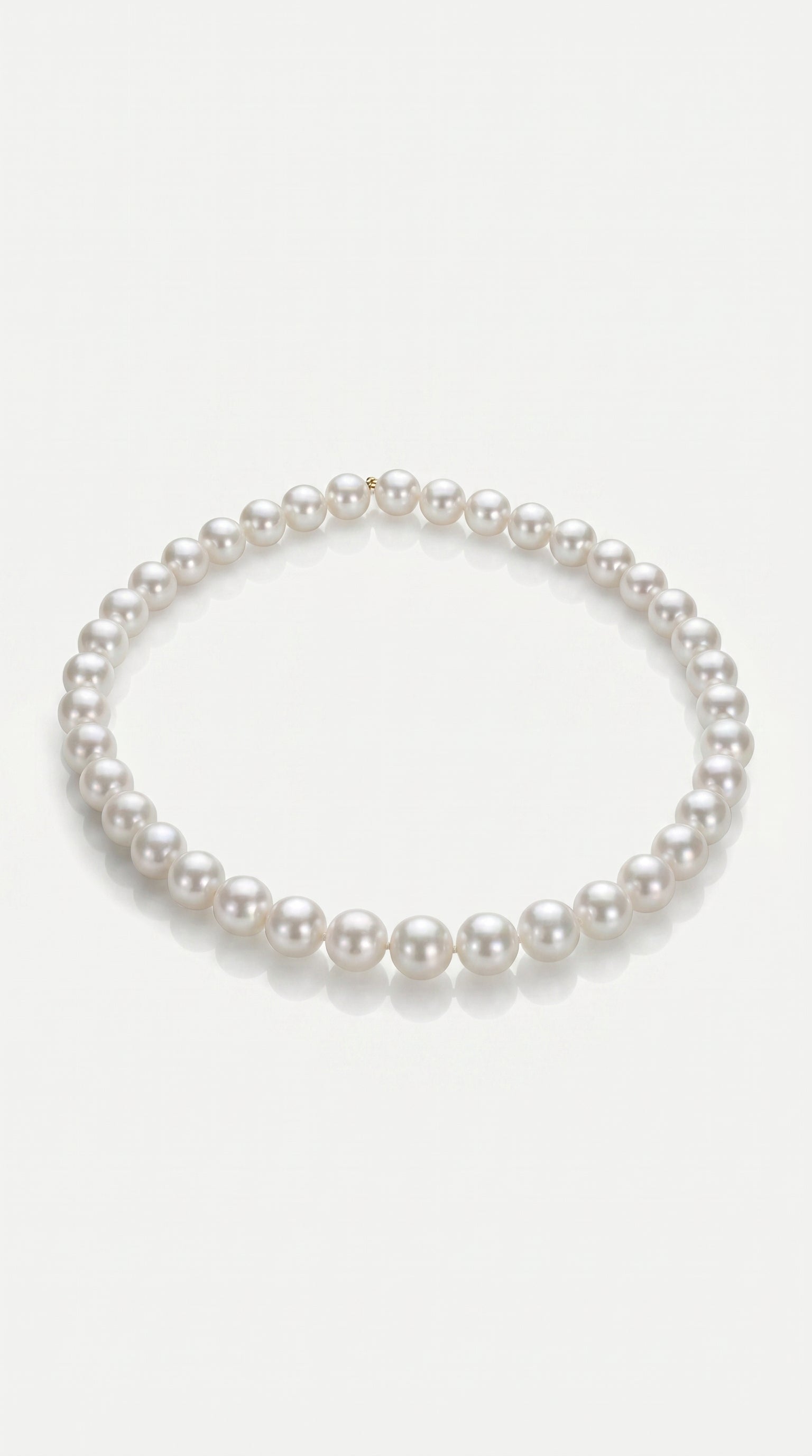 Australian South Sea White Pearl Strand Necklace Graduated 12- 16 mm