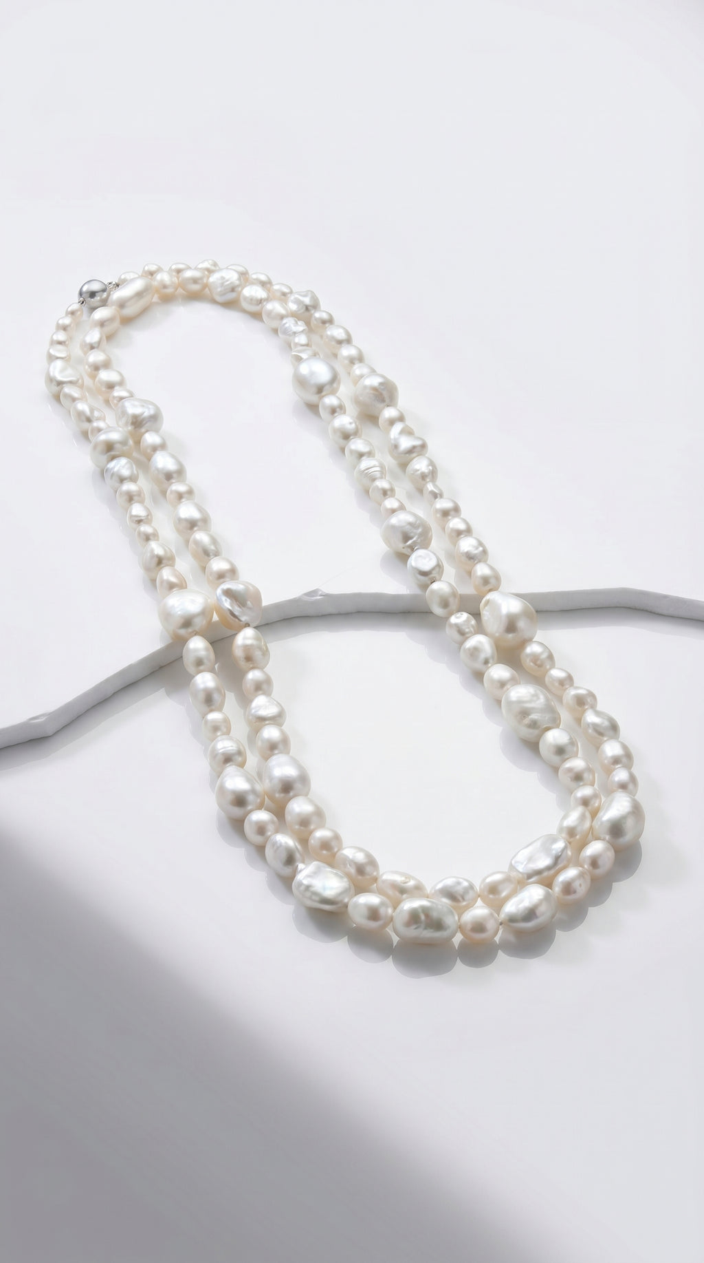 Levendi Keshi Pearl Midi 65 cm Strand Necklace, view 2 — Levendi Jewellers