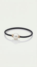 Australian South Sea Pearl & Diamond Rondelle Bracelet – 18ct yellow gold