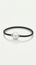 Australian South Sea Pearl & Diamond Rondelle Bracelet – 18ct white gold