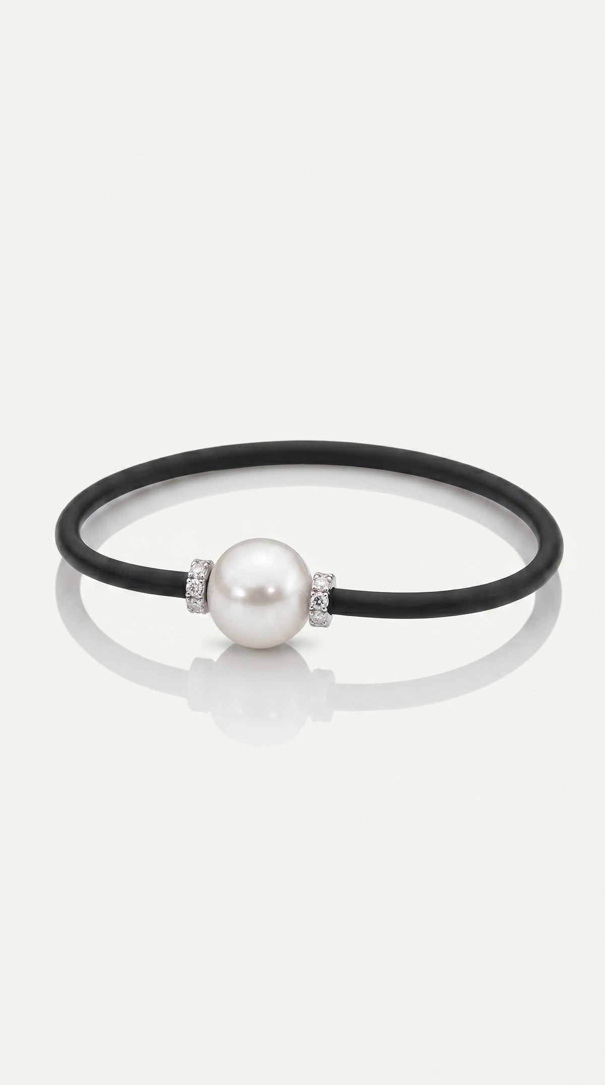Australian South Sea Pearl & Diamond Rondelle Bracelet — Levendi Jewellers