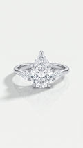 Levendi Classic Trilogy - Pear & Pear Side Engagement Ring
