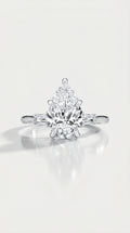 Levendi Classic Trilogy - Pear & Baguette Engagement Ring
