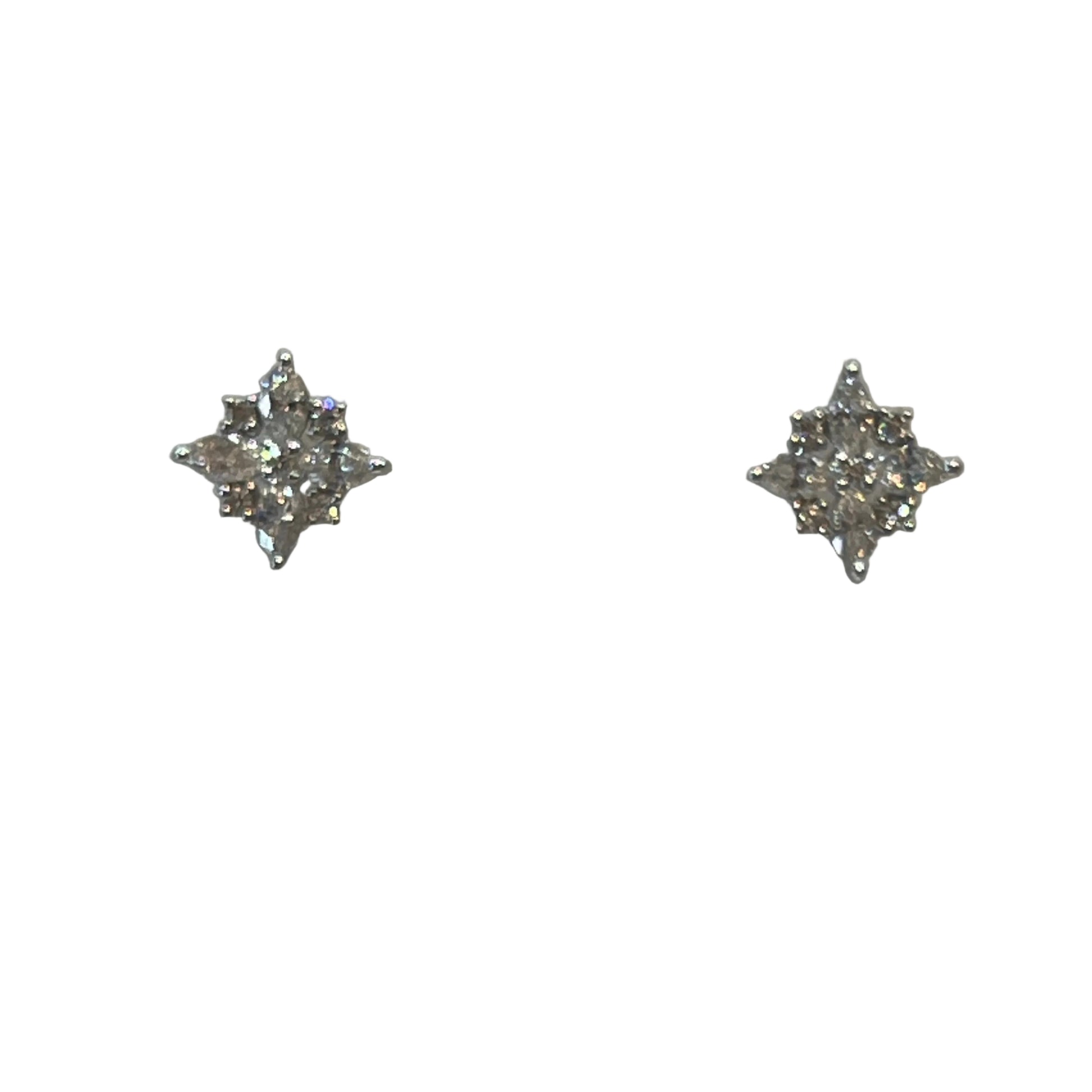 Victorian Marquise Diamond Studs Earrings