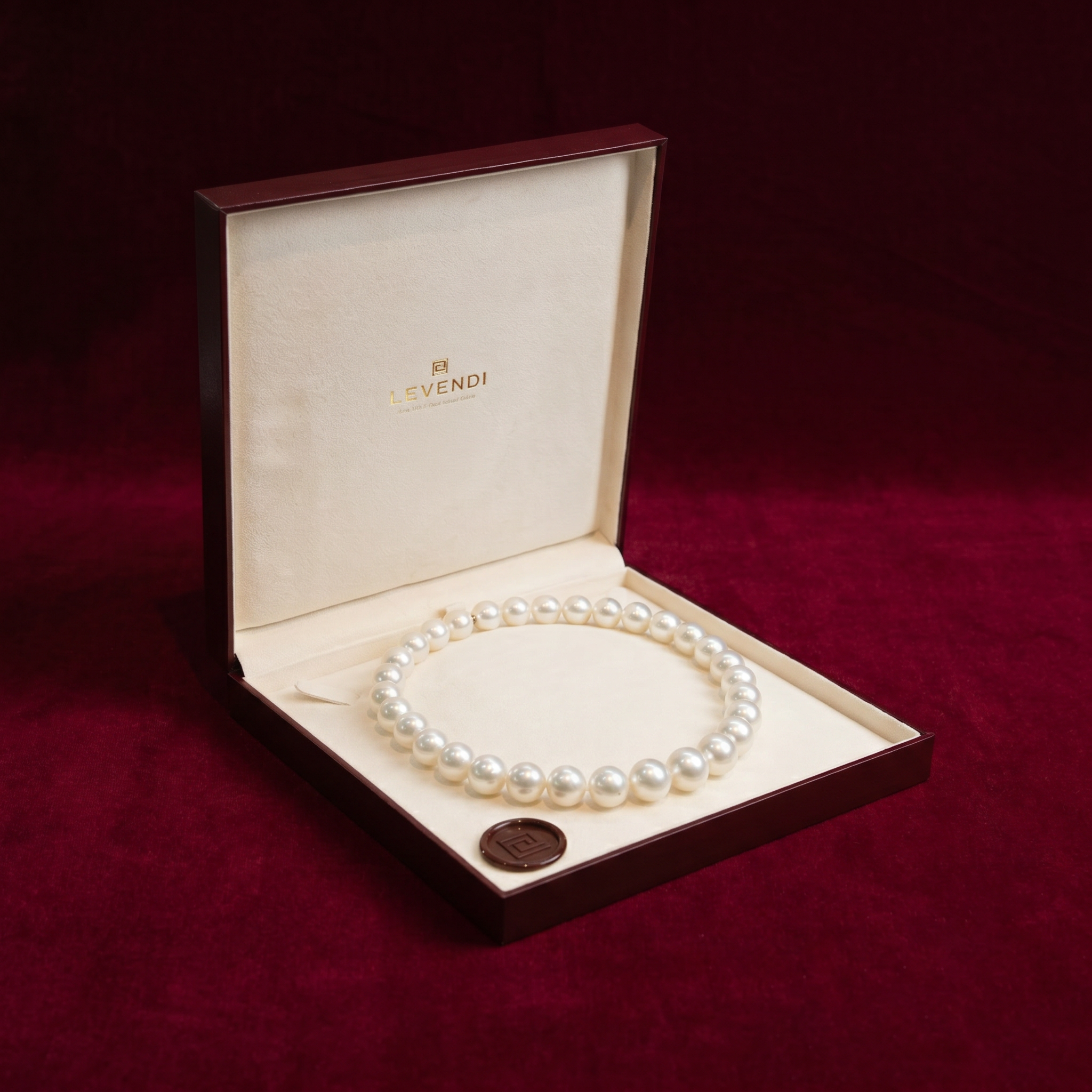 Australian South Sea White Pearl Strand Necklace Graduated 12- 16 mm