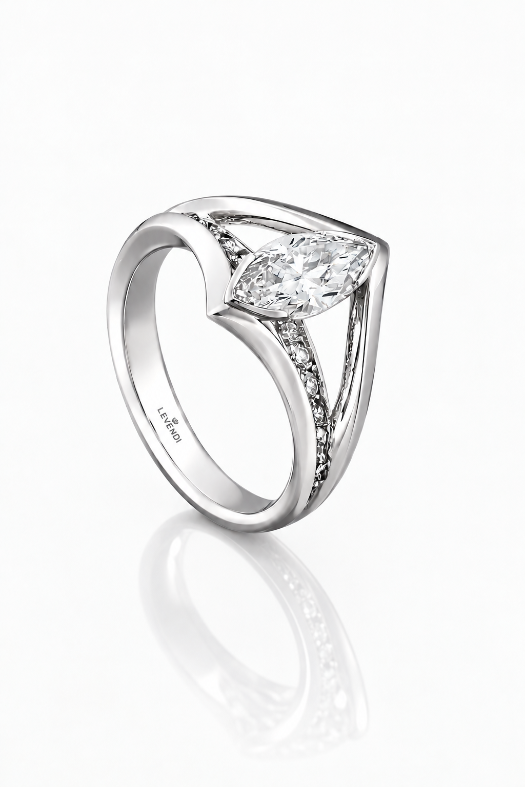 The Ellipse - Marquise Diamond Ring