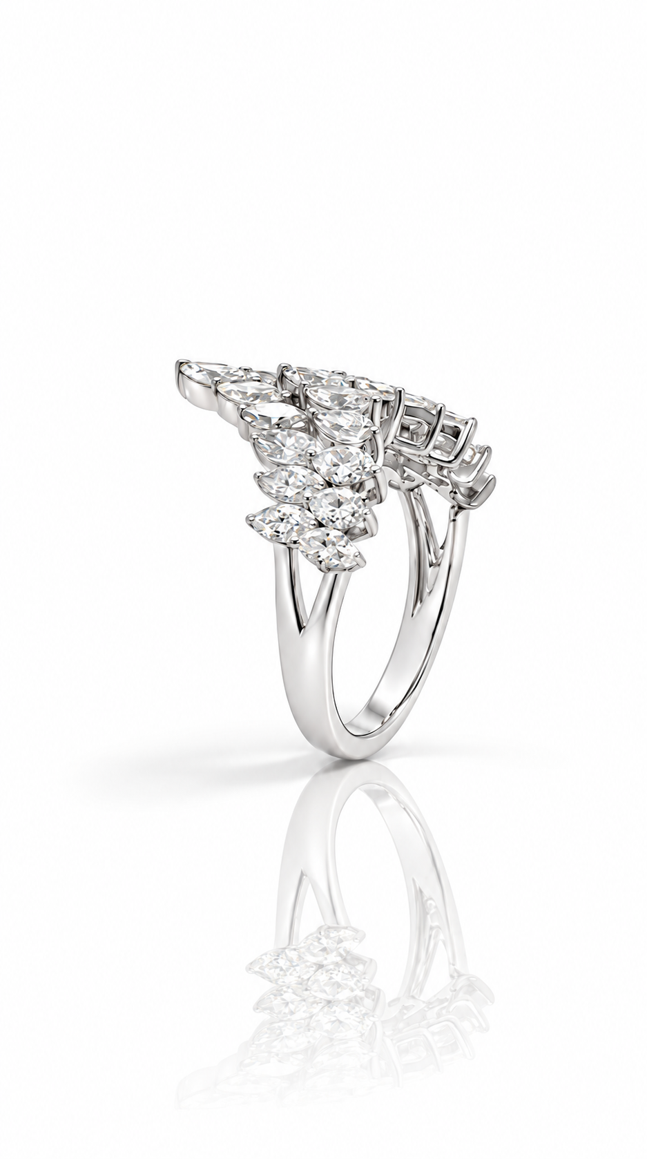 The Cascade - Marquise Diamond Ring