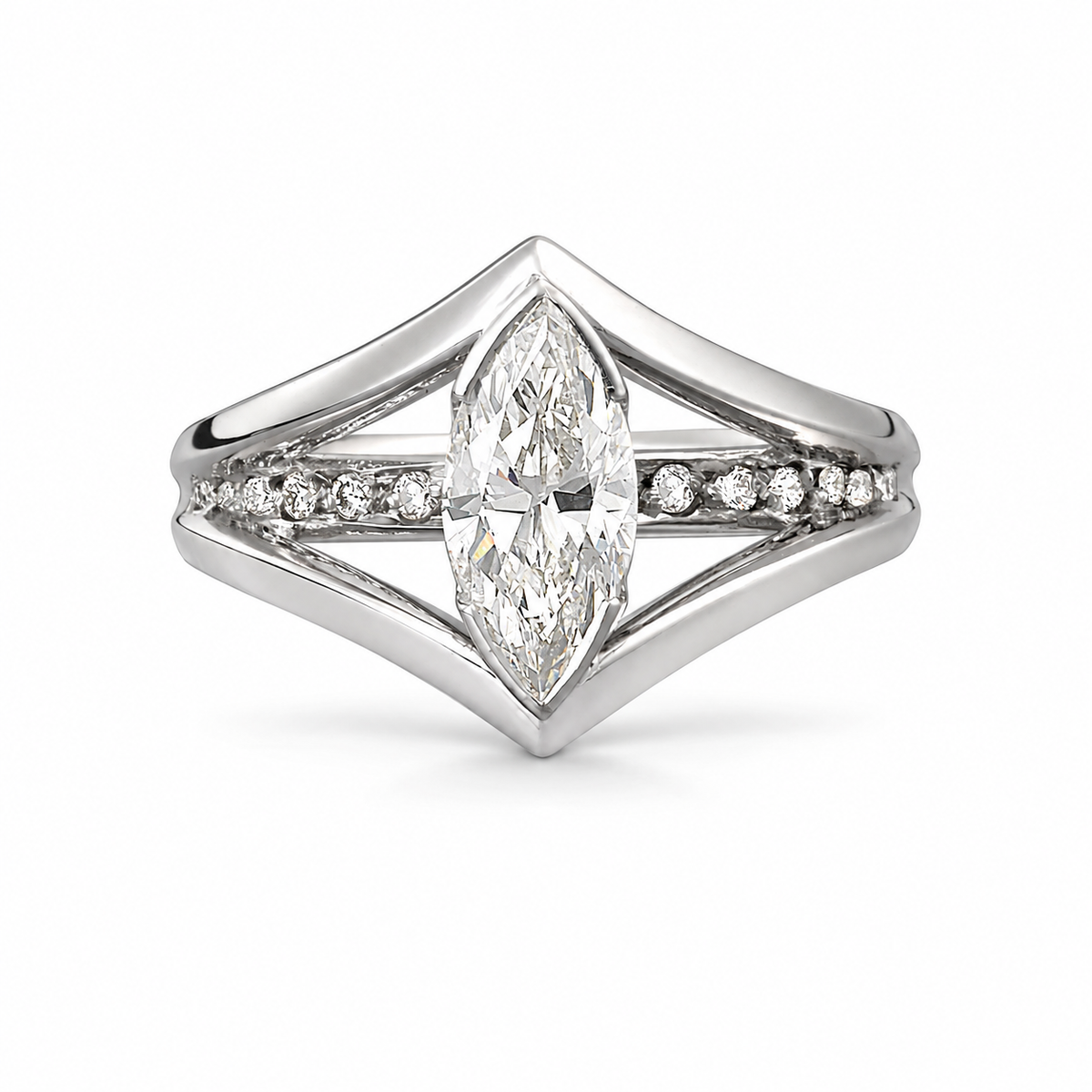 The Ellipse - Marquise Diamond Ring