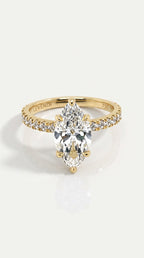 Levendi Classic Solitaire - Marquise cut 2.00 CT Engagement Ring