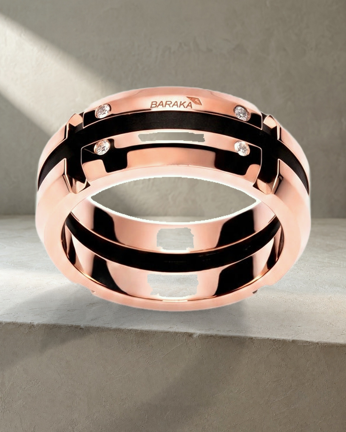 Baraka Prive Ring Rose Gold — styled