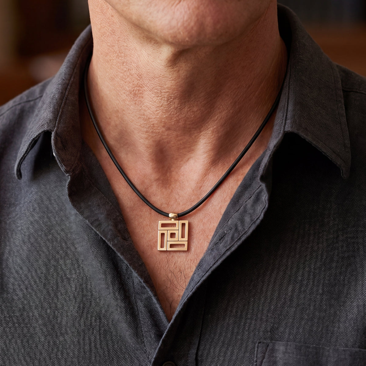 The Icon Men's Pendant, view 2 — Levendi Jewellers