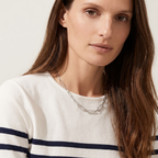 Levendi Essentials - Paper Clip Oval Links Diamond Necklace, view 2 — Levendi Jewellers