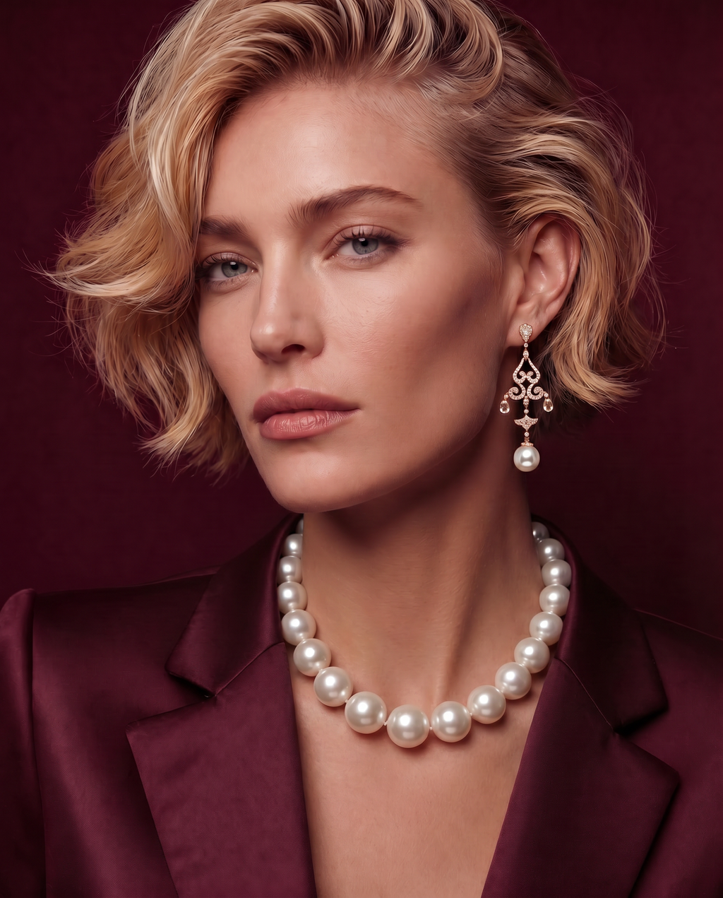 Chandelier de Lune - Australian South Sea Pearls, view 2 — Levendi Jewellers
