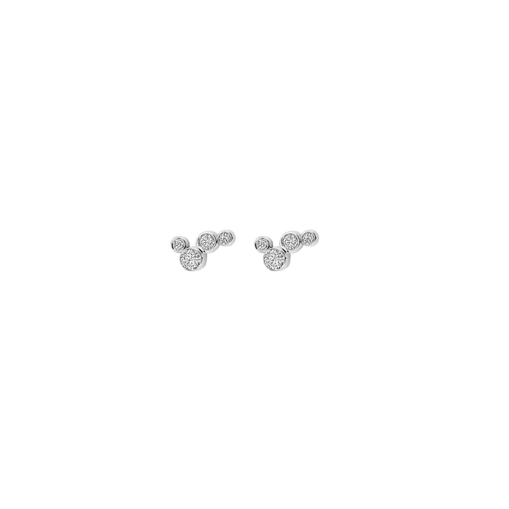 Pure Line - 6 Diamonds Studs Earrings, view 2 — Levendi Jewellers
