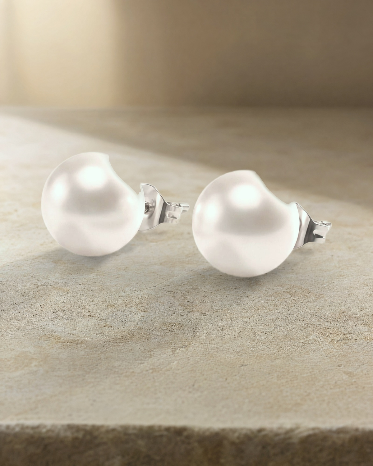 Australian South Sea Pearl 13.5 mm & Studs Earrings — styled