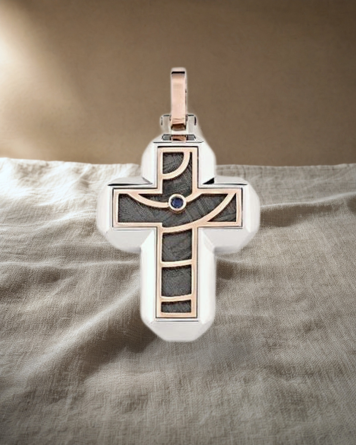 Baraka Meteorite Cross — styled