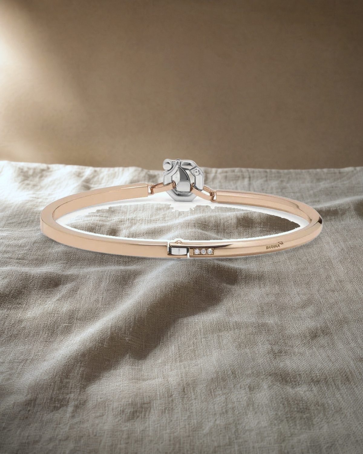Baraka Ritmika Gold Bangle Bracelet — styled