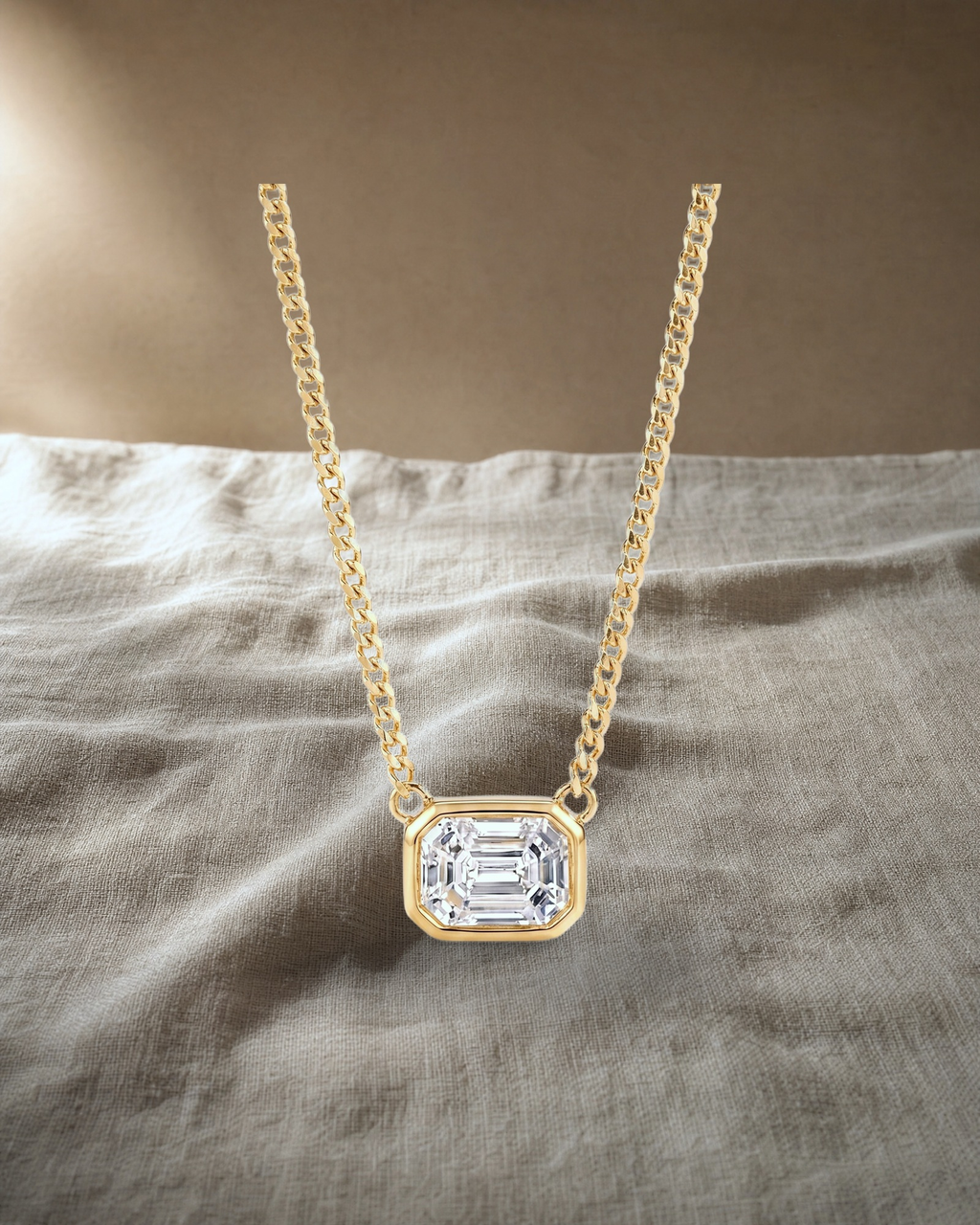 Cara - Cluster Diamonds Pendant — styled