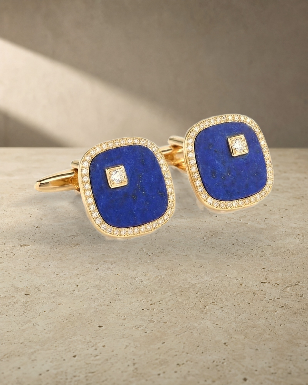 Nicholas Levendi - Royal Lapis Cufflinks — styled