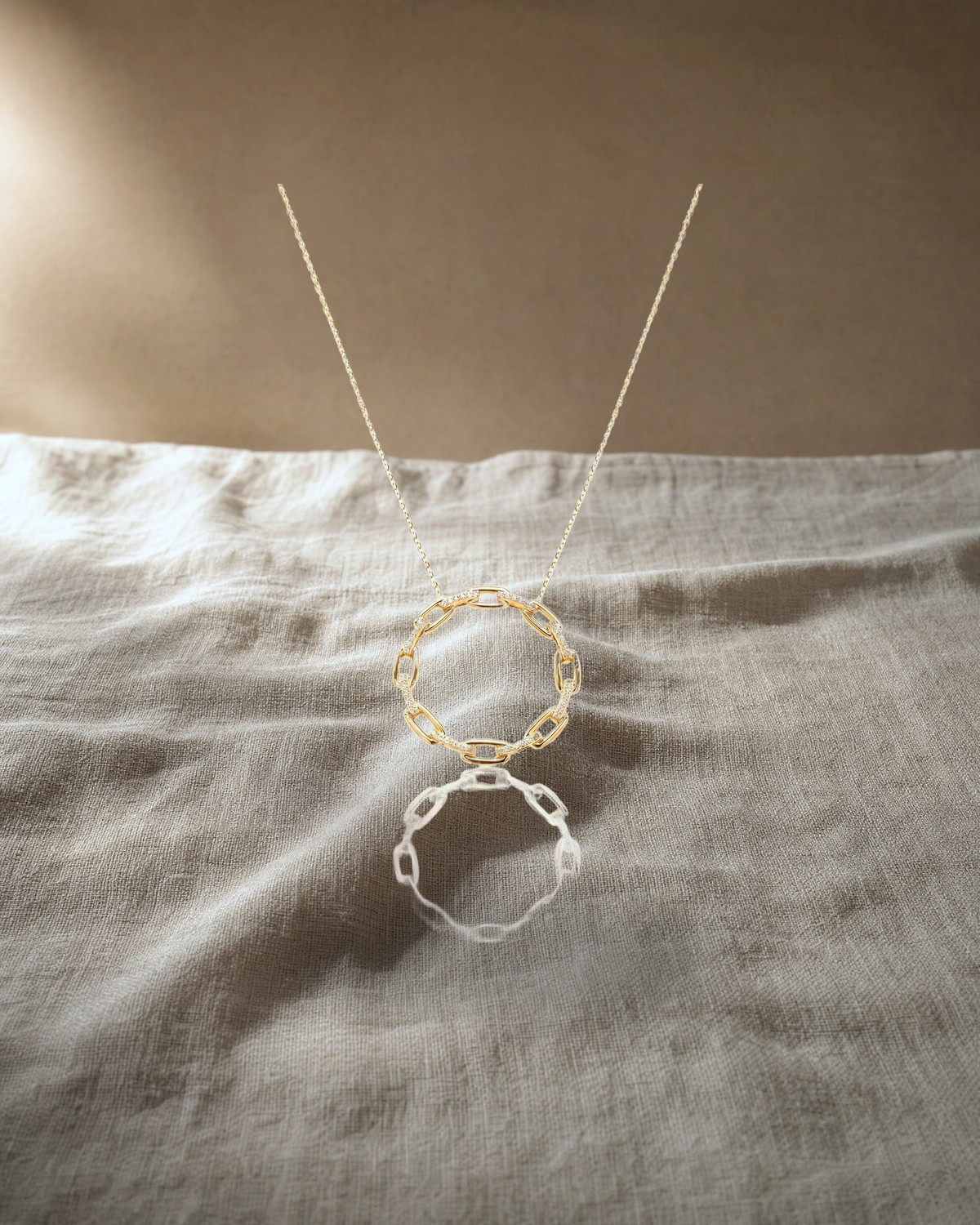 Diamond Link Necklace — styled
