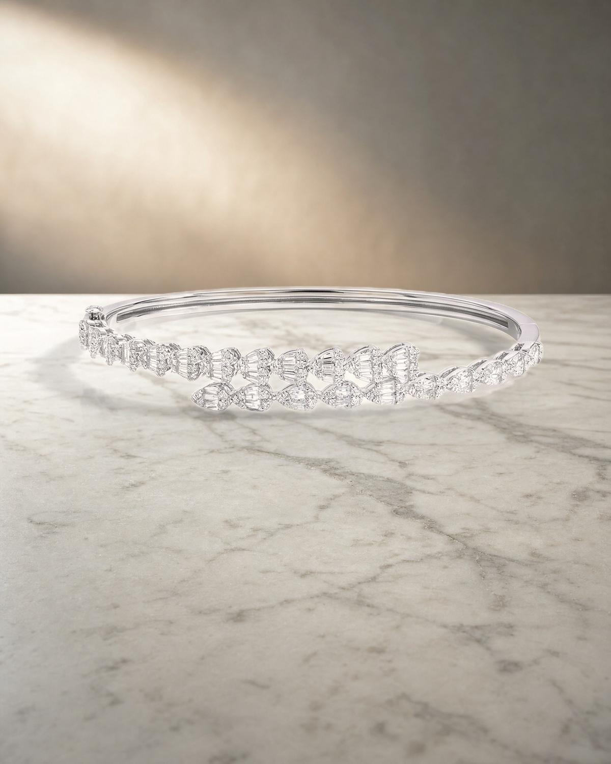 Wrapped Around Diamond Bangle — styled