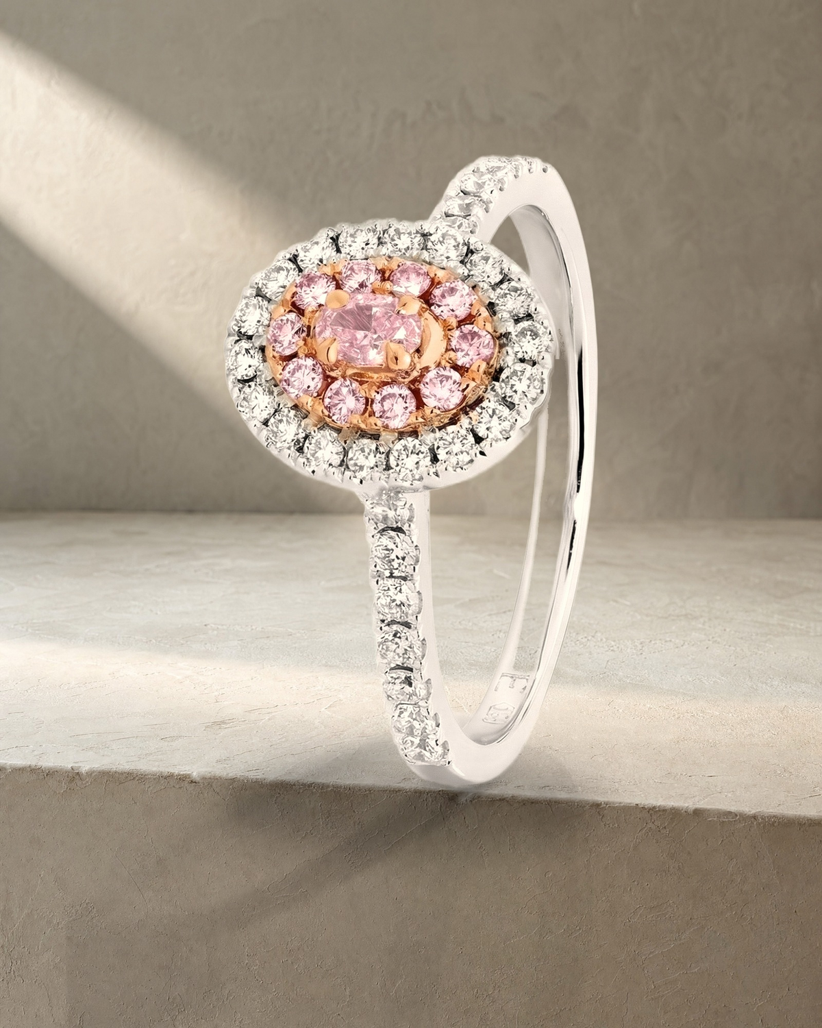 Argyle Essence - Anastasia Oval Engagement Ring — styled