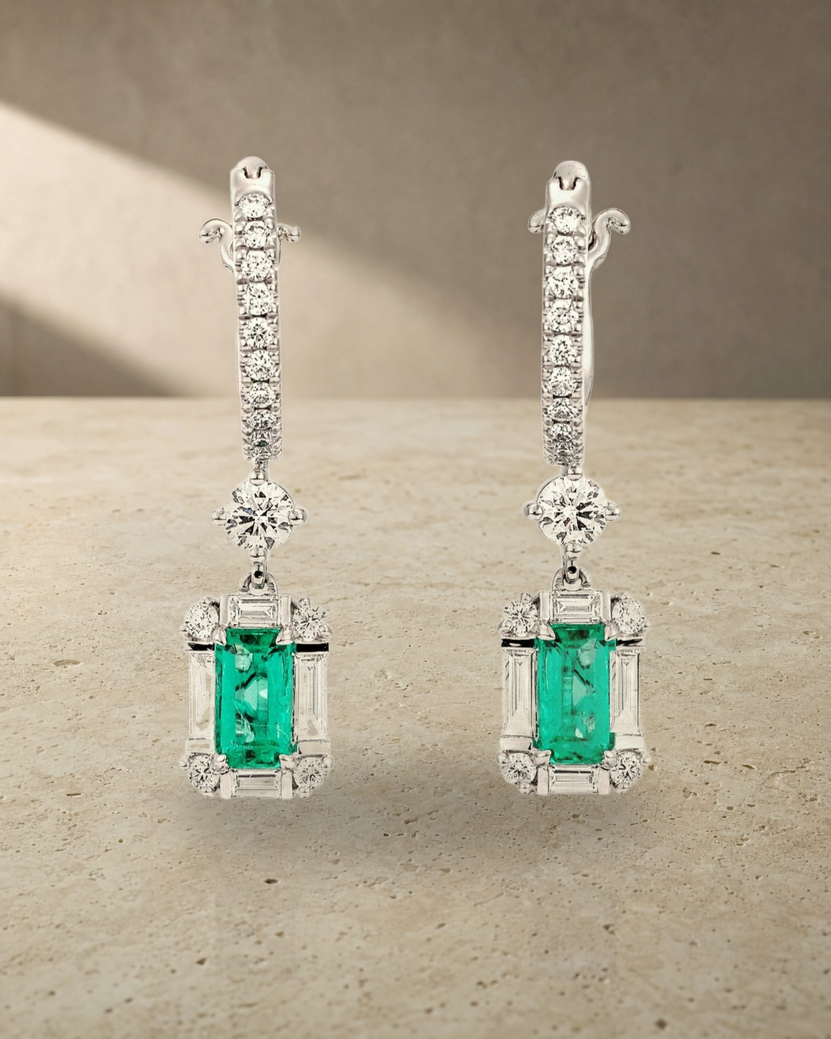 Emerald Diamond Drops — styled
