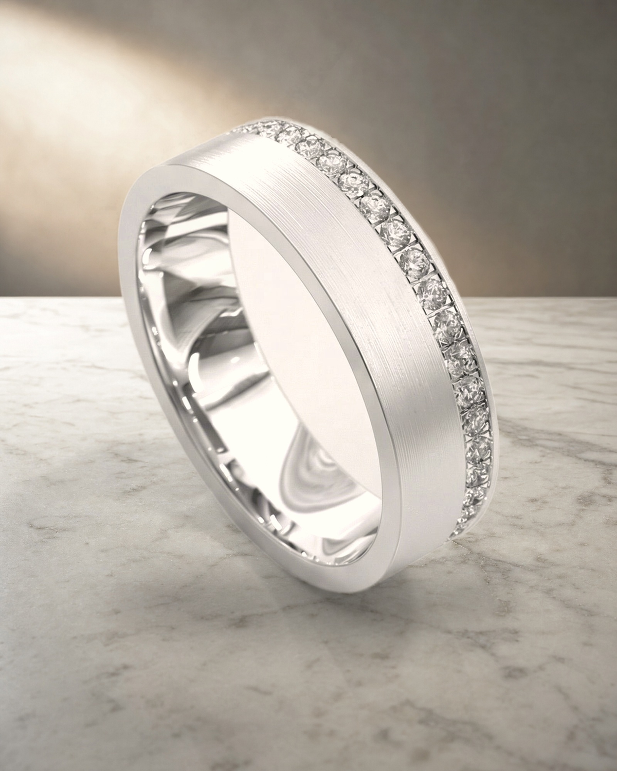 Full Circle Diamond Ring — styled