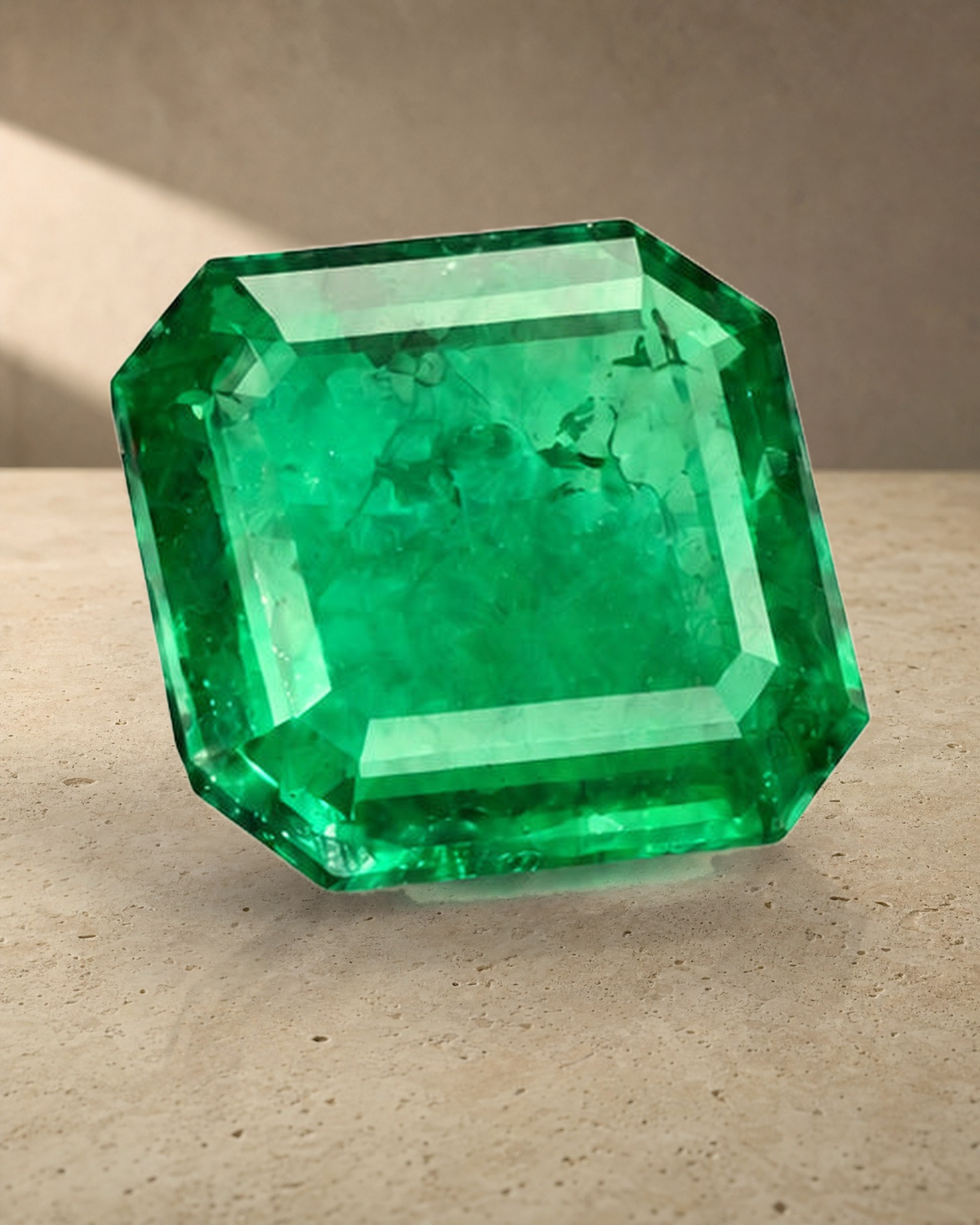 Loose Gemstone - Square Emerald Cut Colombian Emerald  1.20 ct — styled