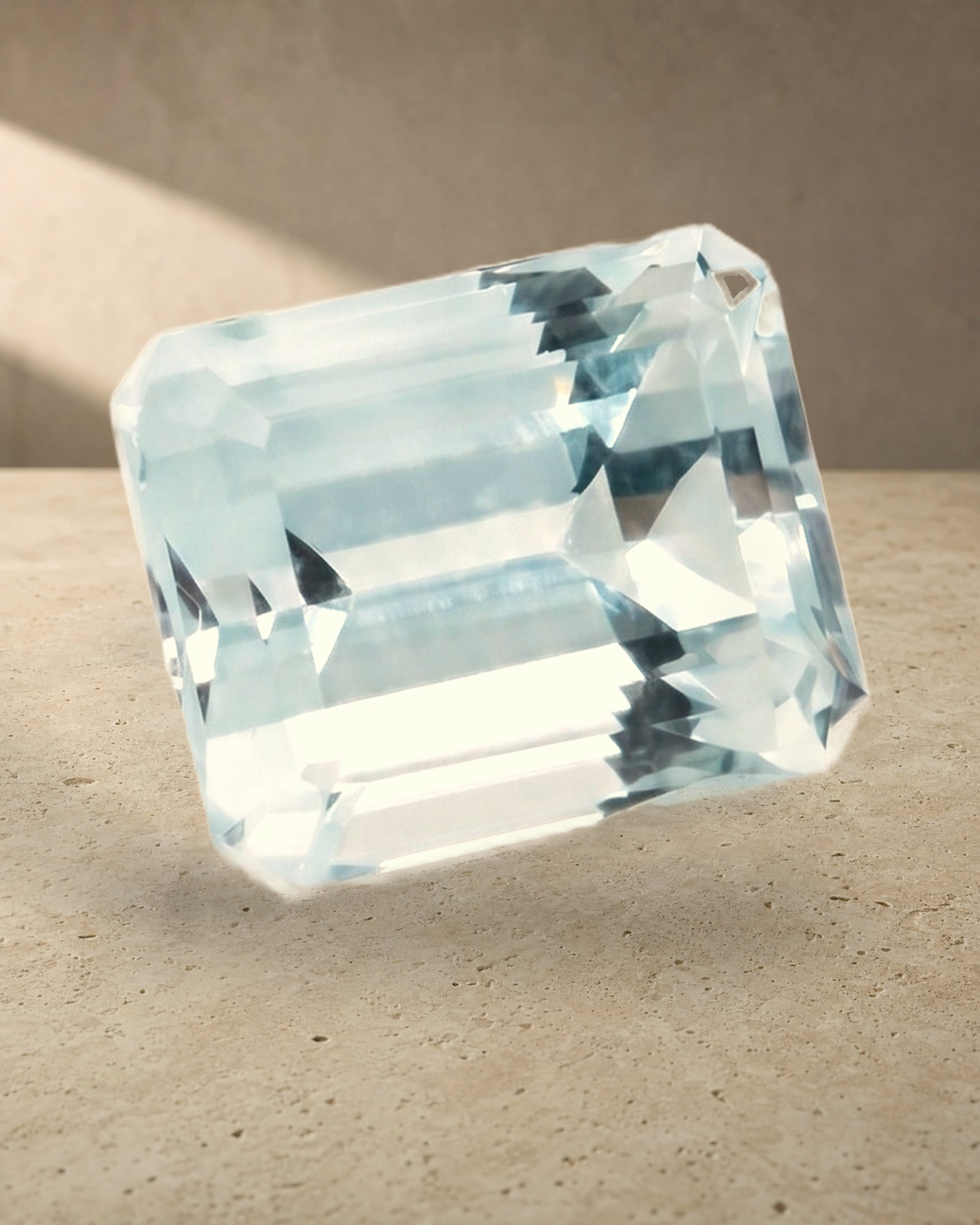 Loose Gemstone - Emerald Cut Aquamarine 1.70ct — styled