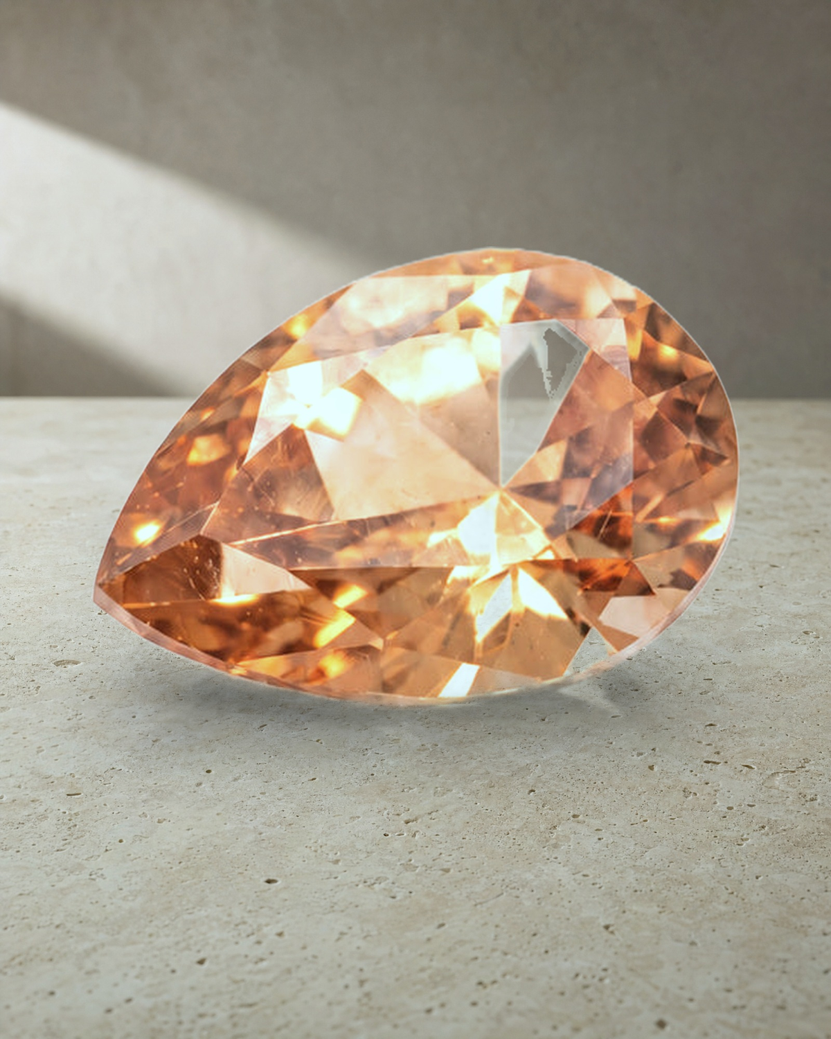 Loose Gemstone - Oval Cut Champagne Zircon 2.60ct — styled