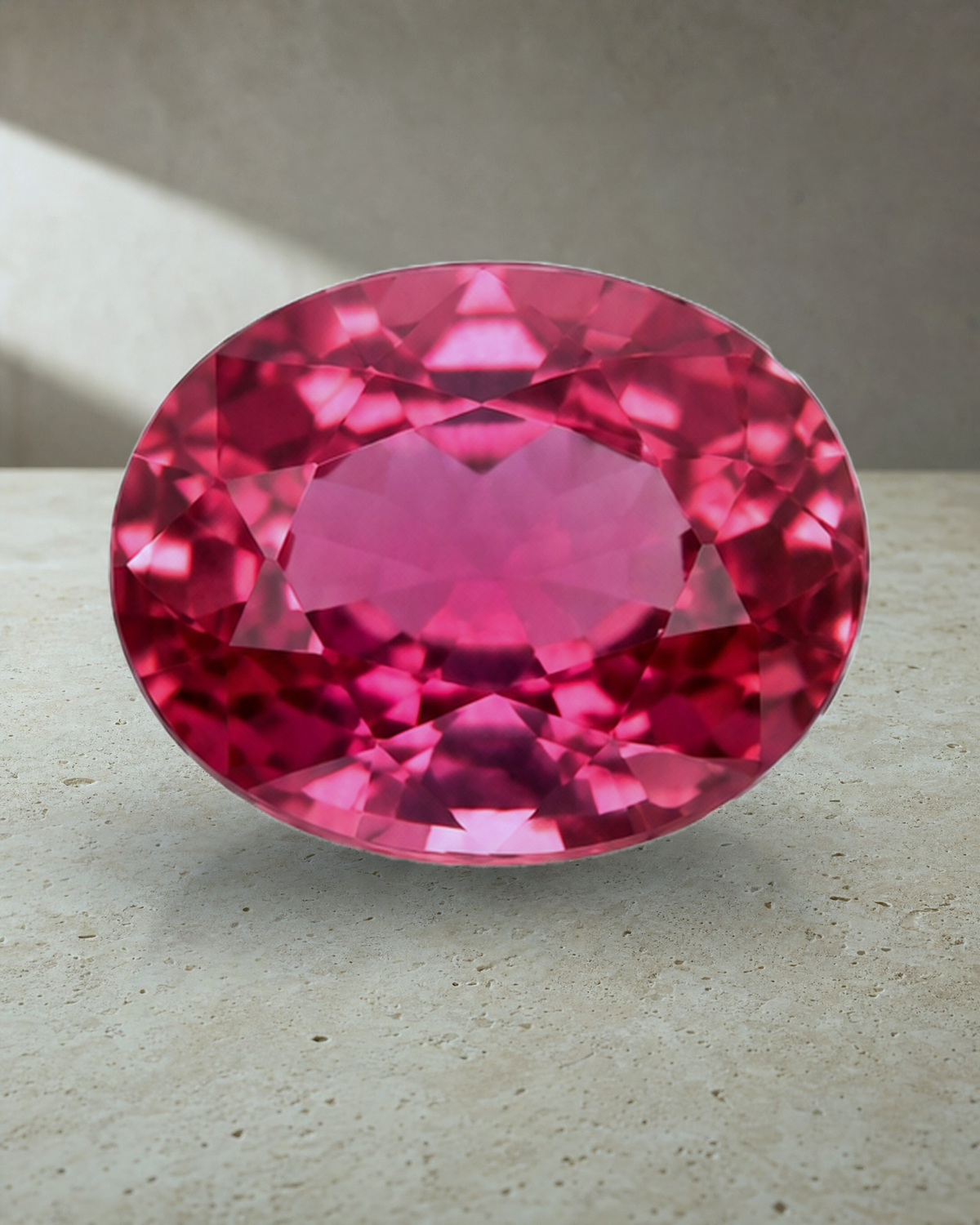Loose Gemstone - Oval Cut Pink Tourmaline 4.15ct — styled